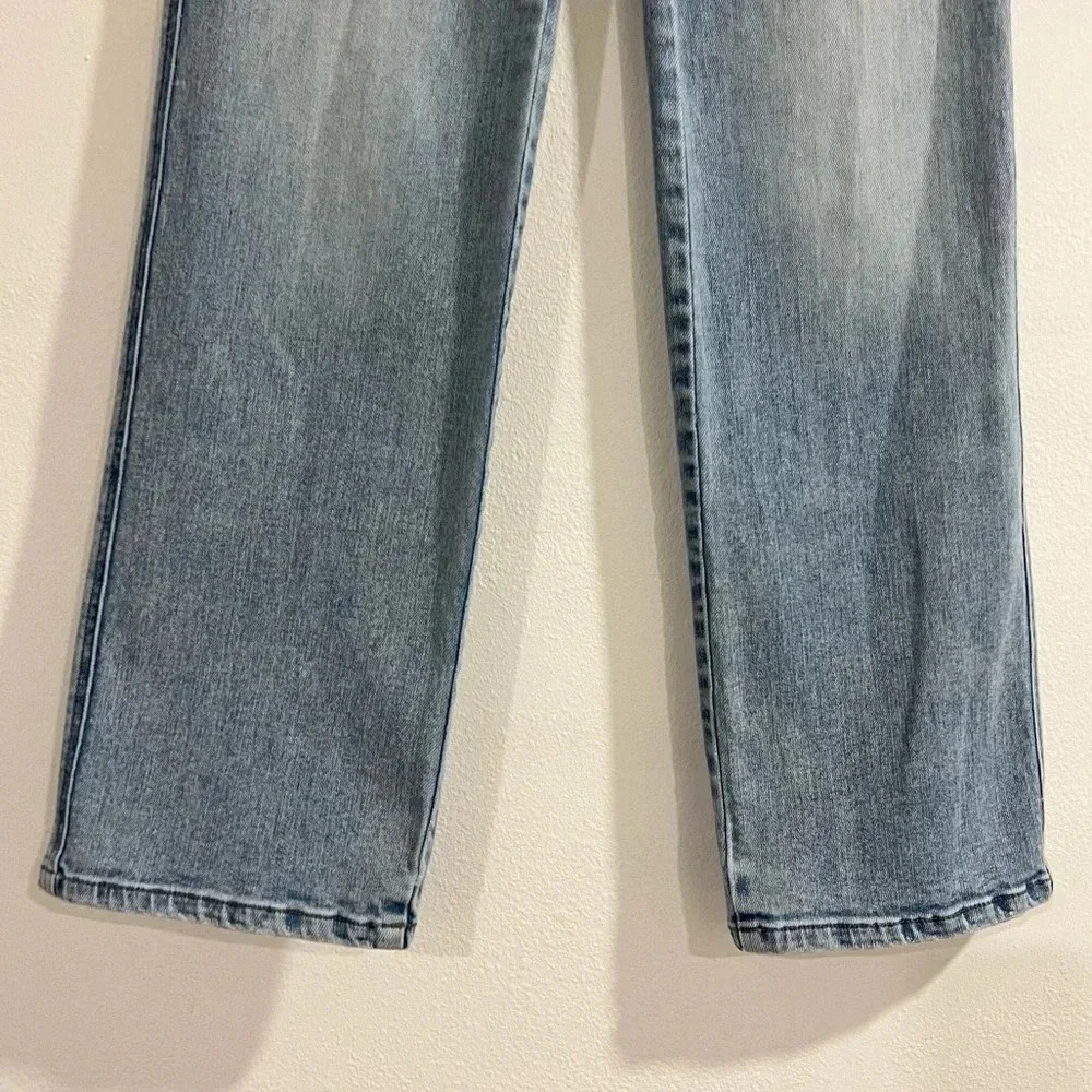 Flying monkey Light Blue Distressed Women Jeans size 24 preowned great condition - Picture 3 of 8